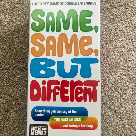 SAME, SAME, BUT DIFFERENT Party Game New In Box - Picture 1 of 4